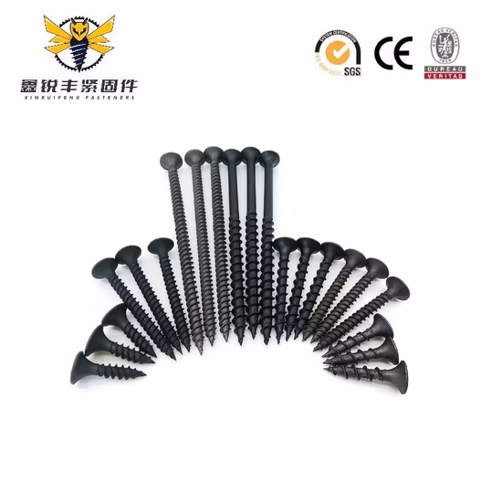 3,5*19mm/C1022A/Fosfato negro con cabeza de corneta/Galvanizado/Tornillo para techos/Anticorrosión/Tornillo para madera/Corrugado grueso/Tornillo para placas de yeso/Tornillo para paneles de yeso
