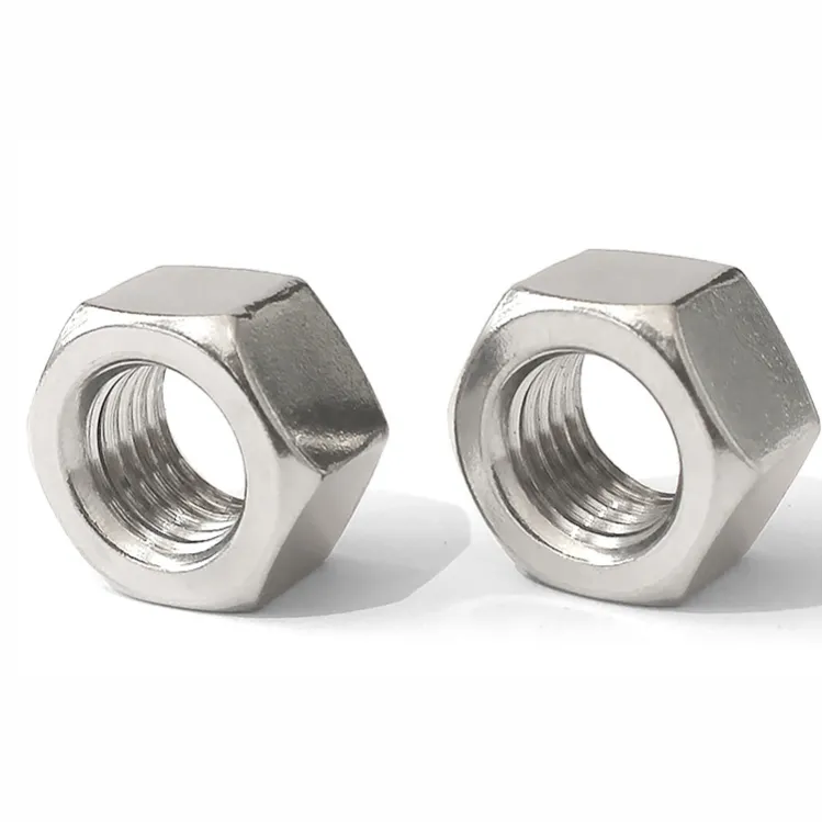 Tuerca hexagonal de acero inoxidable DIN934 A2 A4 SS304 SS316 M16 M28 M30 M12 M26 M40
